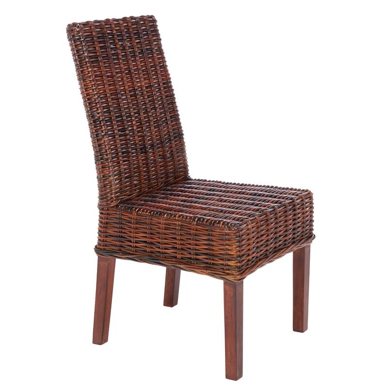 SAFAVIEH Marcy Brown Side Chair (Set of 2) - 18.1" W x 19.7" L x 39" H - 19"W x 22"D x 39"H