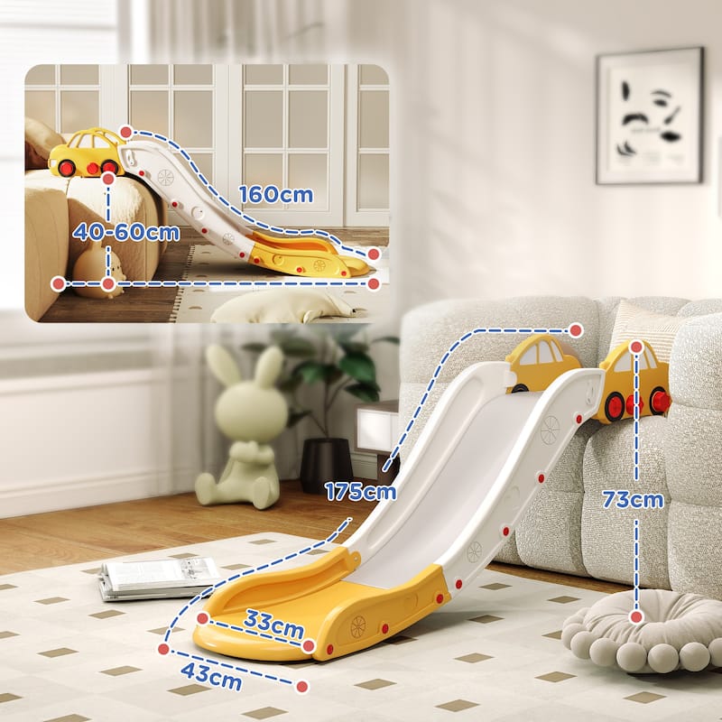 Toddler Slide, Couch Slide for Bed, Sofa, Extra Length Indoor Couch Slide for Toddler, Baby, Child, Easy to Assemble