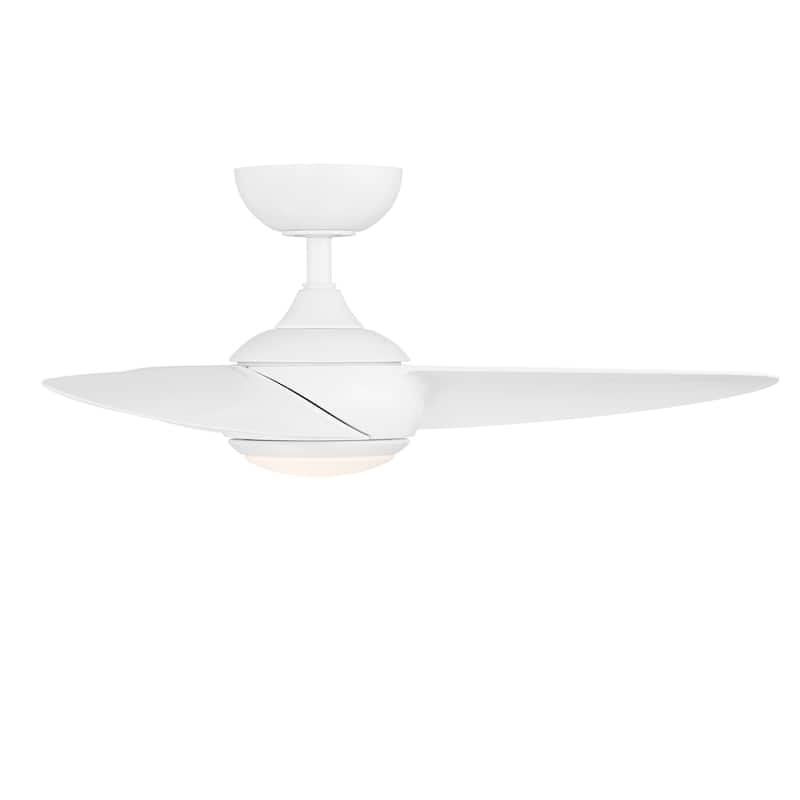 Loft Indoor Outdoor 3-Blade Smart Ceiling Fan 38in with 3000K LED and Remote Control-REMOVE FINISH - 38