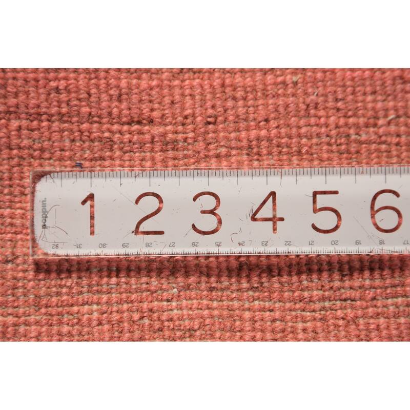 Pink Gabbeh Oriental Area Rug Handmade Wool Carpet - 6'8" x 9'6"