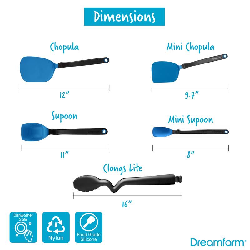 Dreamfarm Everyday Kitchen Essentials, Classic Blue