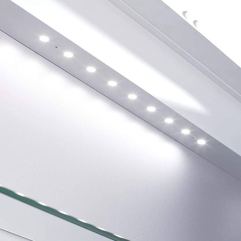 Egret M16 34" W X 24" H Tri-Color LED Medicine Cabinet with Dimmable Touch Sensor and Anti-Fog pad - 34x24