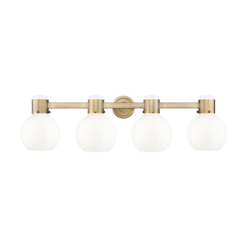 Innovations Lighting Downtown Urban - Lawton Sphere - 4 Light 34" Wall-Mounted Bath Vanity Light