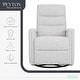 preview thumbnail 4 of 10, Evolur Peyton Manual Recline Glider with Full 360-Degree Swivel