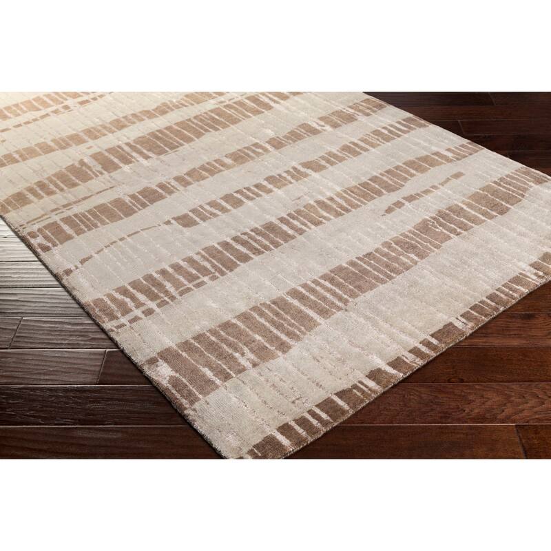 Hand-Knotted Teviot Stipe Indoor Area Rug