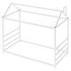 preview thumbnail 4 of 10, House Platform Bed with Roof and Chimney , Modern Design, Sturdy Metal Frame, Imaginative Playhouse Style, Easy Assembly