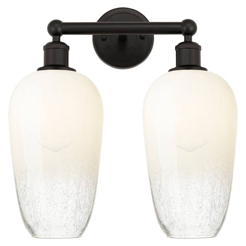 Innovations Lighting Endless Possibilities Edison - Brookhaven Flute - 2 Light 16" Bath Vanity Light - Oil Rubbed Bronze/Opal