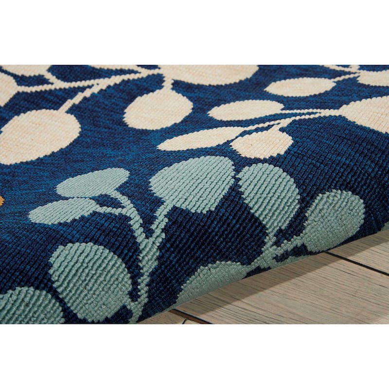 Nourison Caribbean Indoor/Outdoor Modern Floral Area Rug