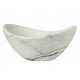 preview thumbnail 1 of 3, Eden Bath Small Stone Canoe Sink - Honed Guanxi White Marble