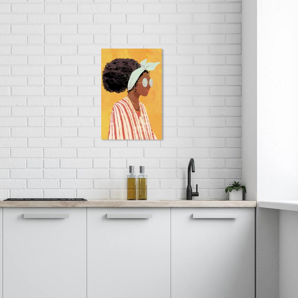 Wynwood Studio Canvas Fashion and Glam Terracotta Style Yellow and Modern & Contemporary Wall Art Canvas Print