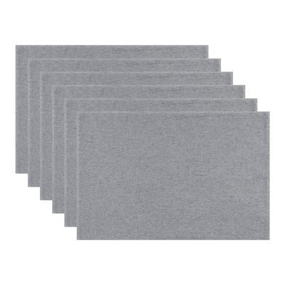 Placemats Set of 6 Polyester Placemats for Kitchen Dining Table Decor Heat Resistant Table Placemats Table Mat - 18*12in