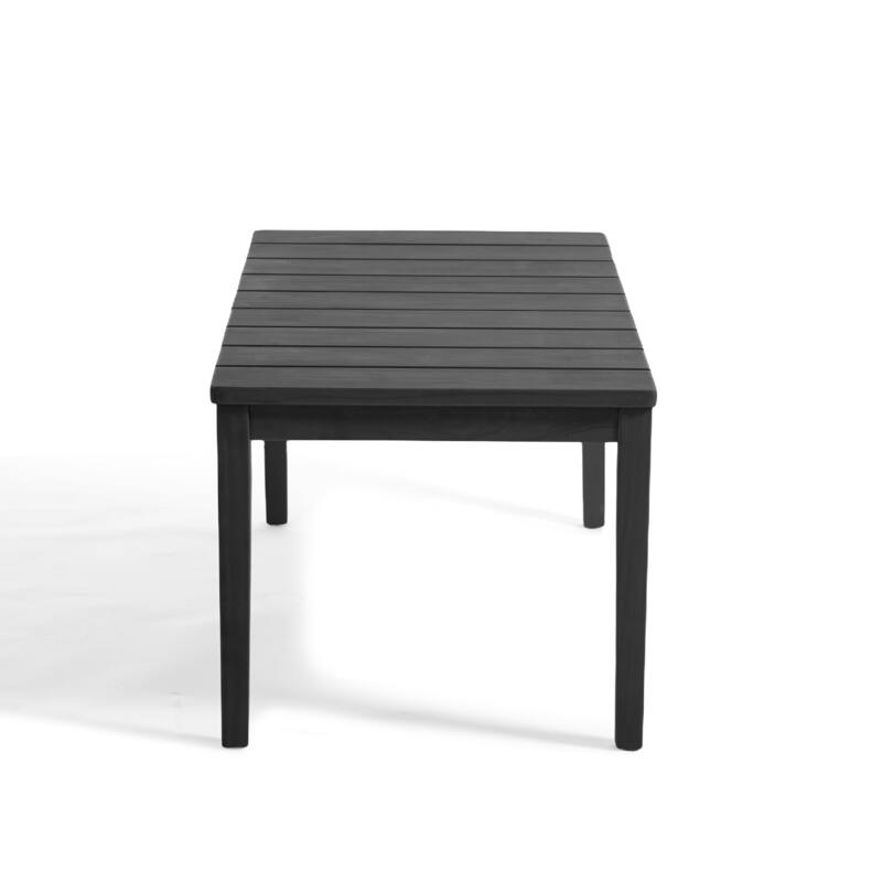 Outdoor Teak Solid Wood Patio Furniture Set Loveseat Armchair Table Collection