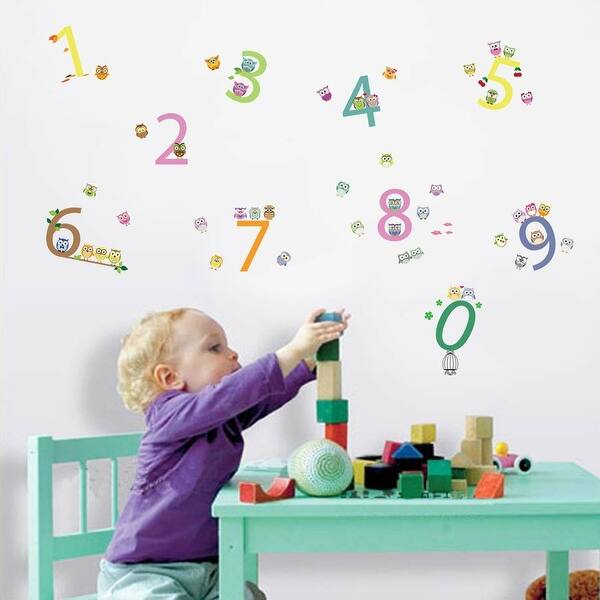 slide 2 of 4, Walplus Kids Learning Numbers 0 to 9 Wall Sticker Nursery Decor Decal