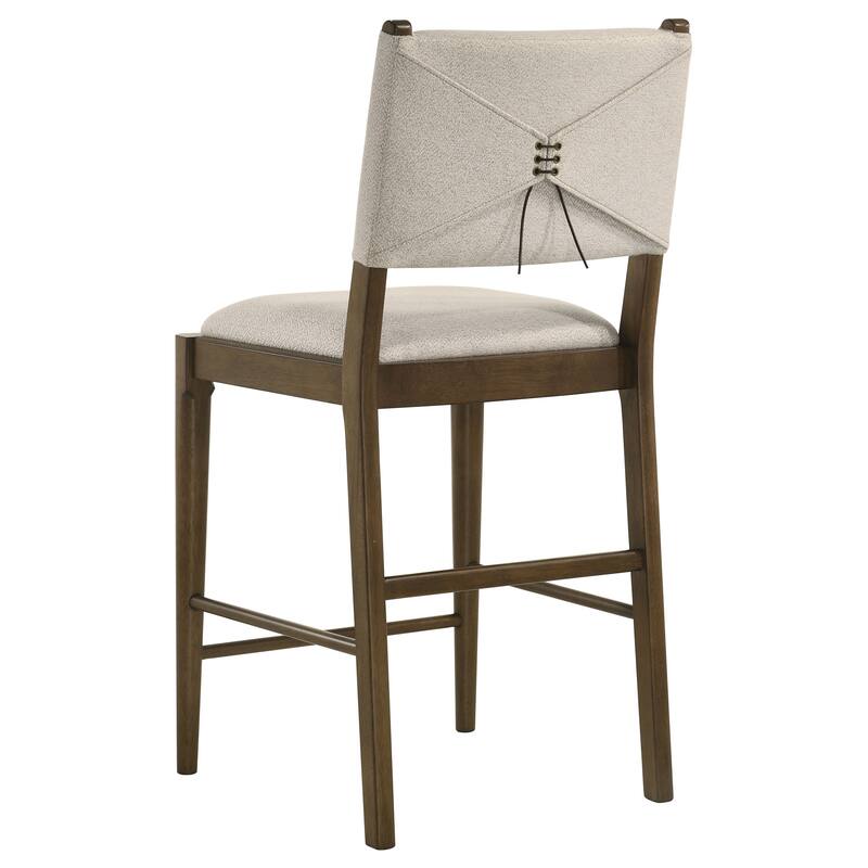 Crispin Brown Upholstered Counter Side Chair (Set of 2)
