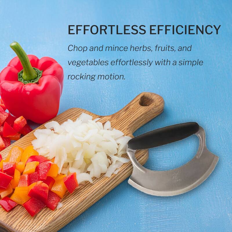 Amco Mezzaluna with Silicone Handle