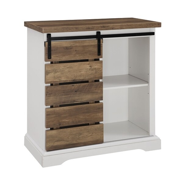 Shop Offex 32" Rustic Farmhouse TV Stand in 2 Tone Finish ... (600 x 600 Pixel)