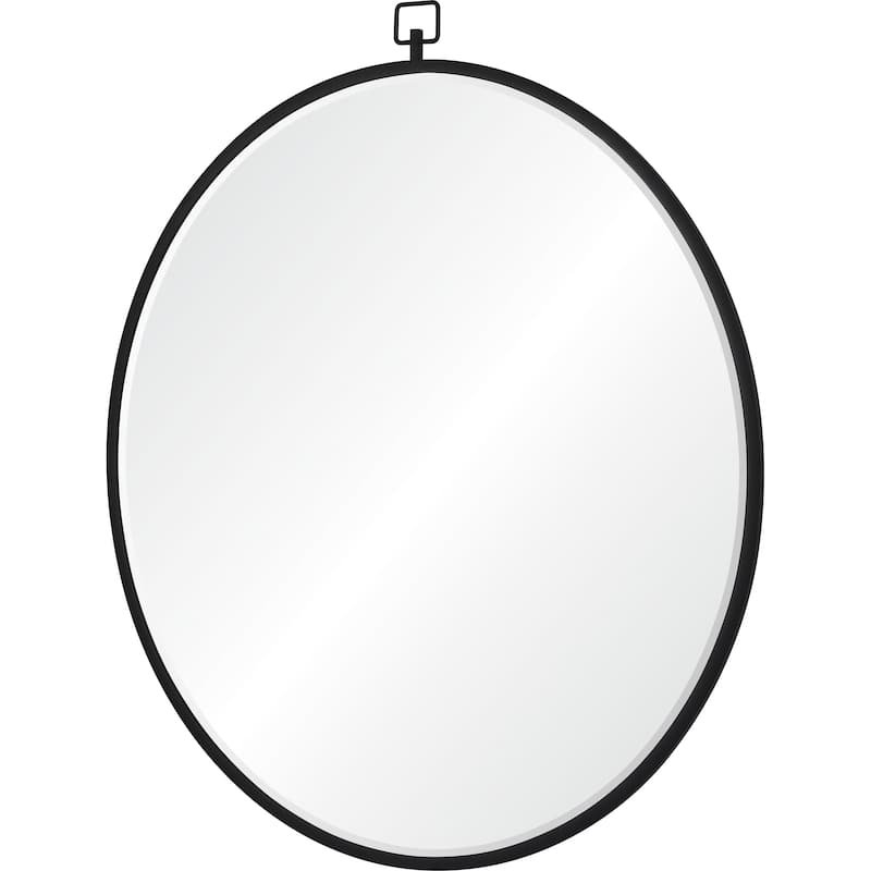 Renwil Rayden 38.5" Tall Round Wall Mirror, Black