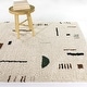preview thumbnail 58 of 76, Carson Shag Area Rug 5'3" x 7' - Cream/Green - Rectangle