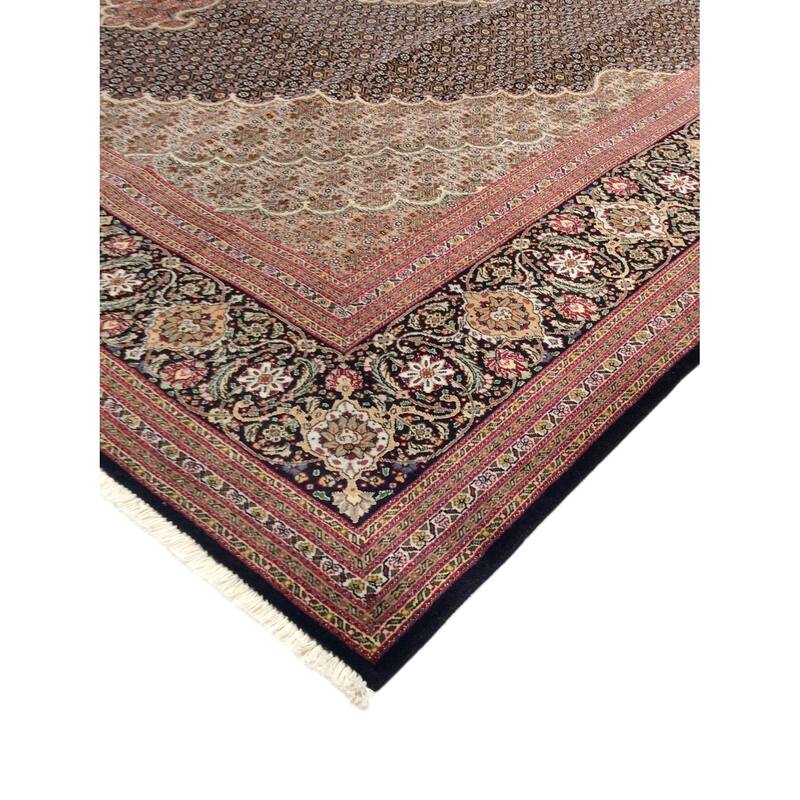 Pasargad Home Baku Hand-Knotted Silk & Wool Area Rug