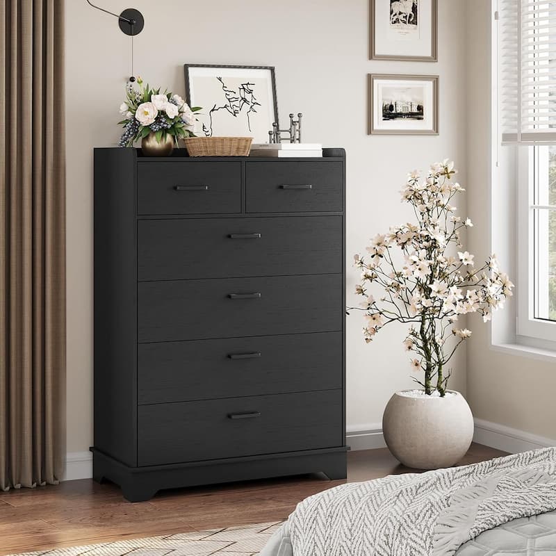 Bedroom Dresser Charging Station Storage Drawers Chest of Drawers