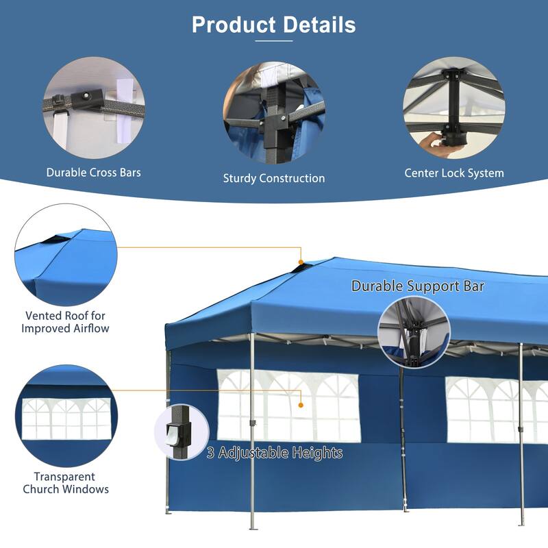 10x20 Pop Up Canopy with Sidewalls