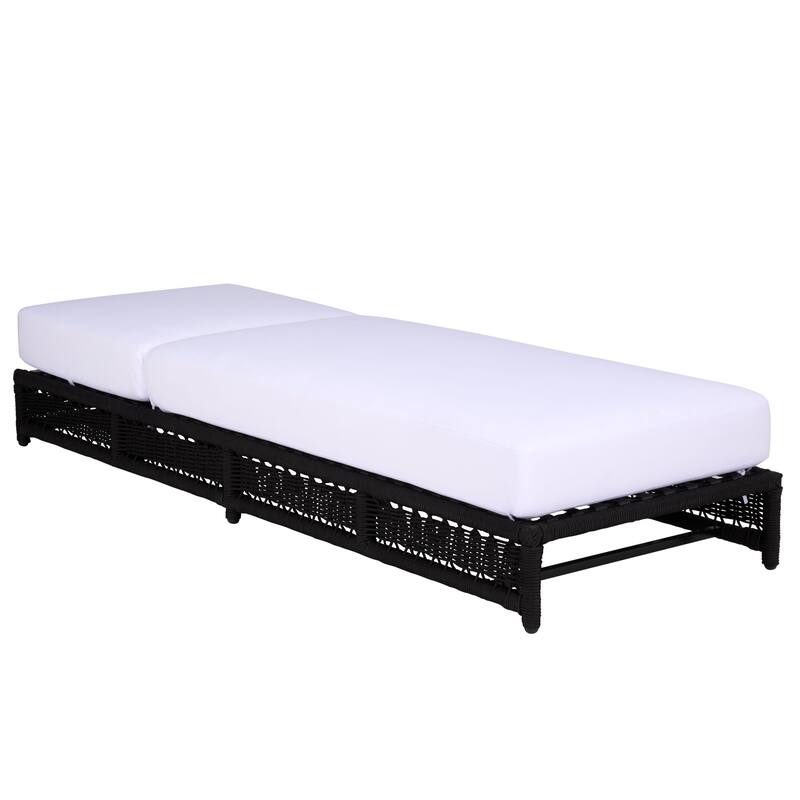 SAFAVIEH Outdoor Living Callan Lounger - 75"W x 26"D x 13"H