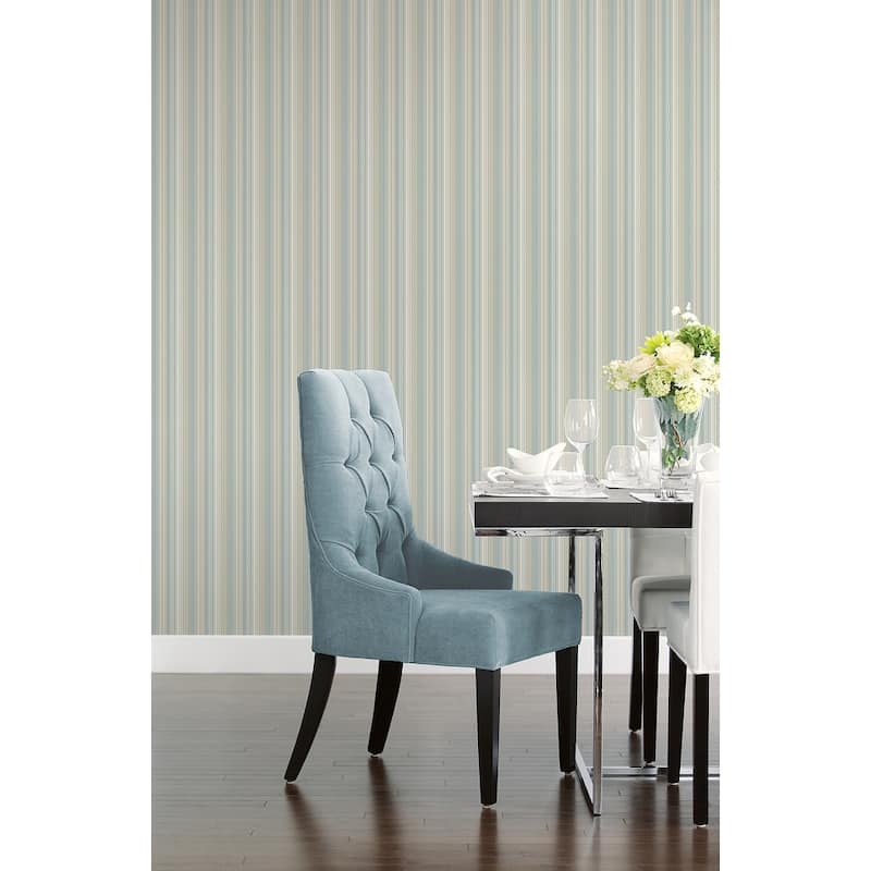 Galerie Wallcoverings Smart Stripes 2 Pinstripe Stripe Vinyl on Non-Woven Matte Wallpaper Roll