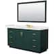 Option Green / White Quartz Top / Brushed Gold Hardware