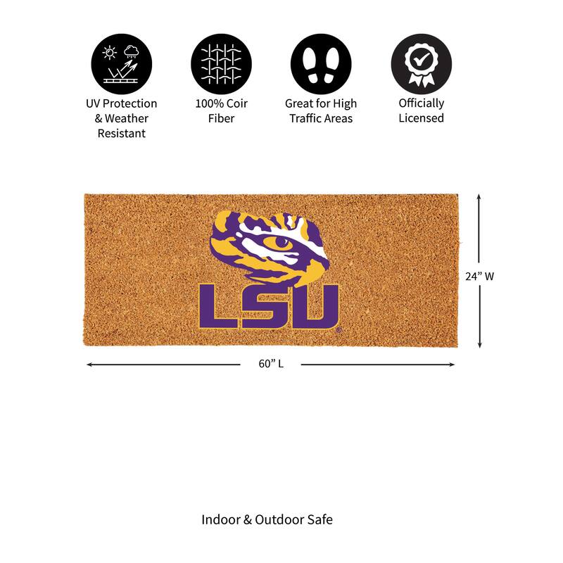 Louisiana State University Full Color Indoor/Outdoor Coir Mat