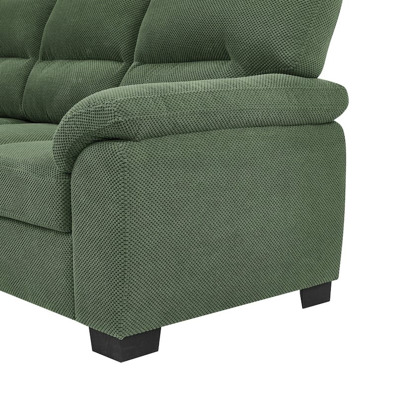 81" Modern Textured Fabric 3-Seater Sofa