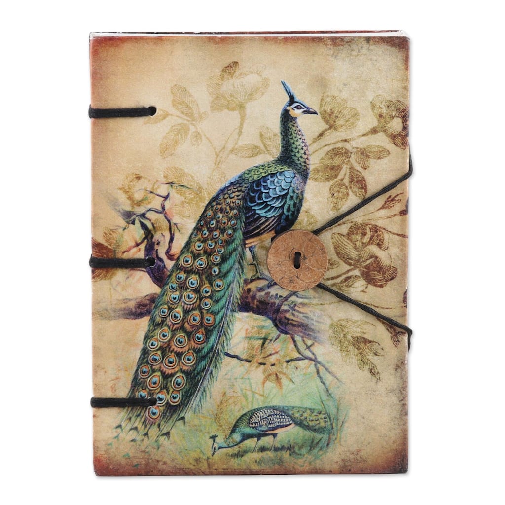 Novica Handmade Feather Light Handmade Paper Journal