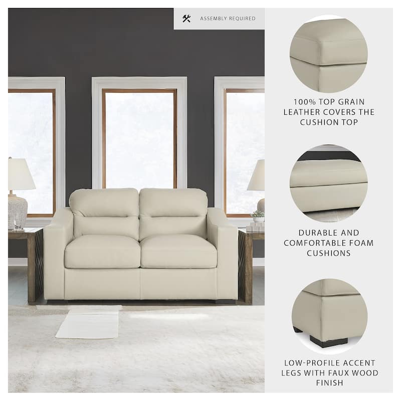 Signature Design by Ashley Treasure Trove Beige Loveseat - 67" W x 40" D x 40" H