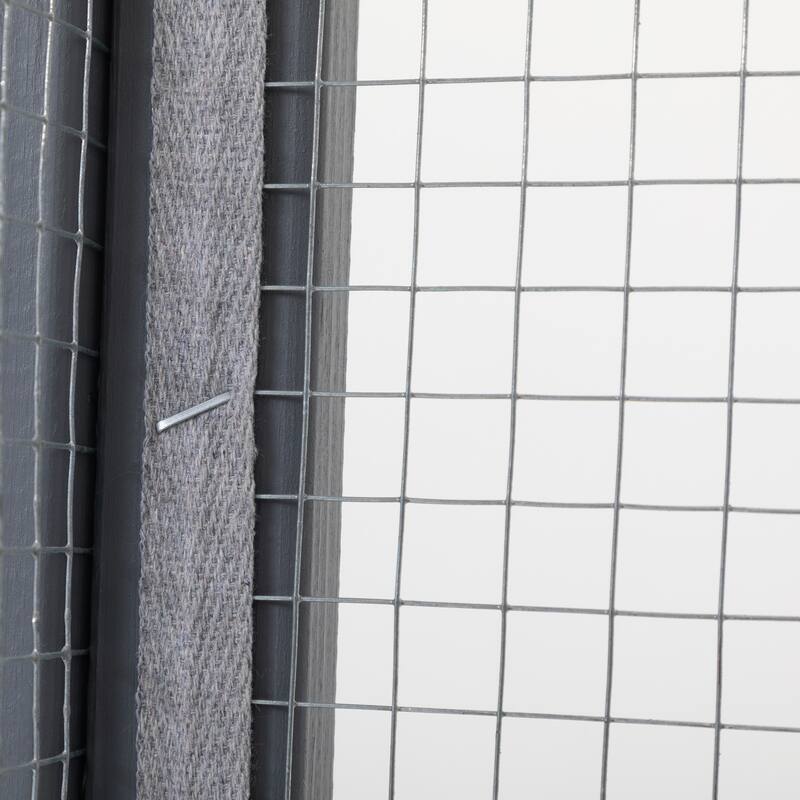 Outdoor Cat Catio House, Outdoor Wood Cat Enclosure with Sun Sheet Roof, Cat Cage Playpen with 3 Platforms & Lockable Doors