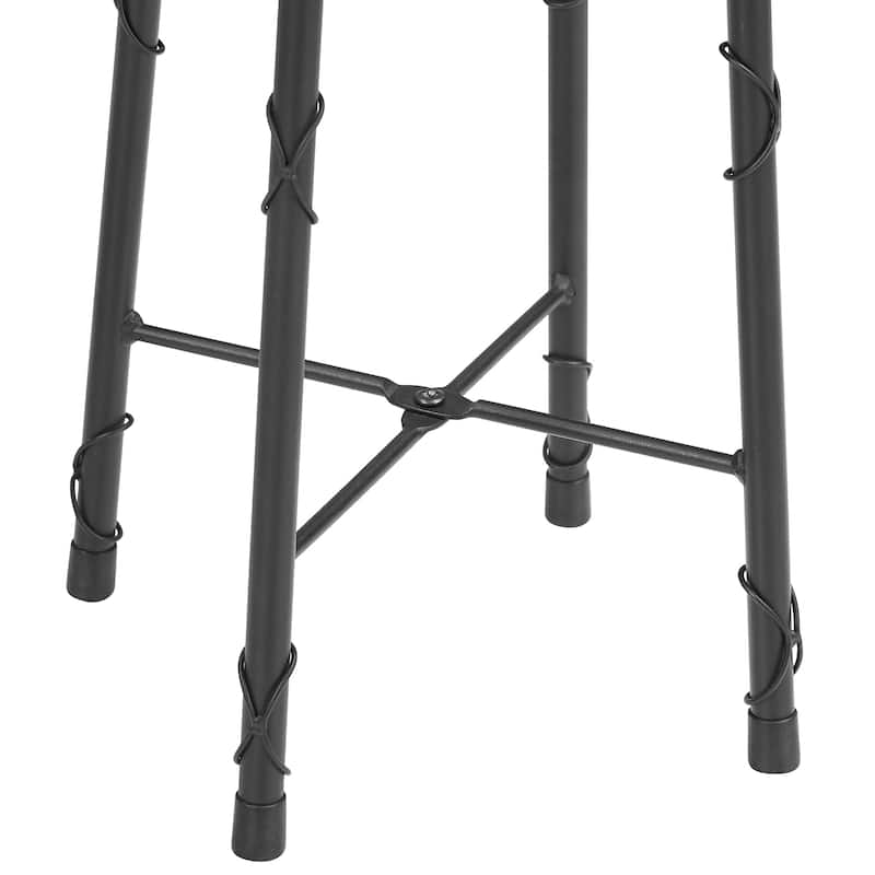 VECELO 3 Piece Pub Dining Table Set, Modern Round bar Table Set (Set of 3)