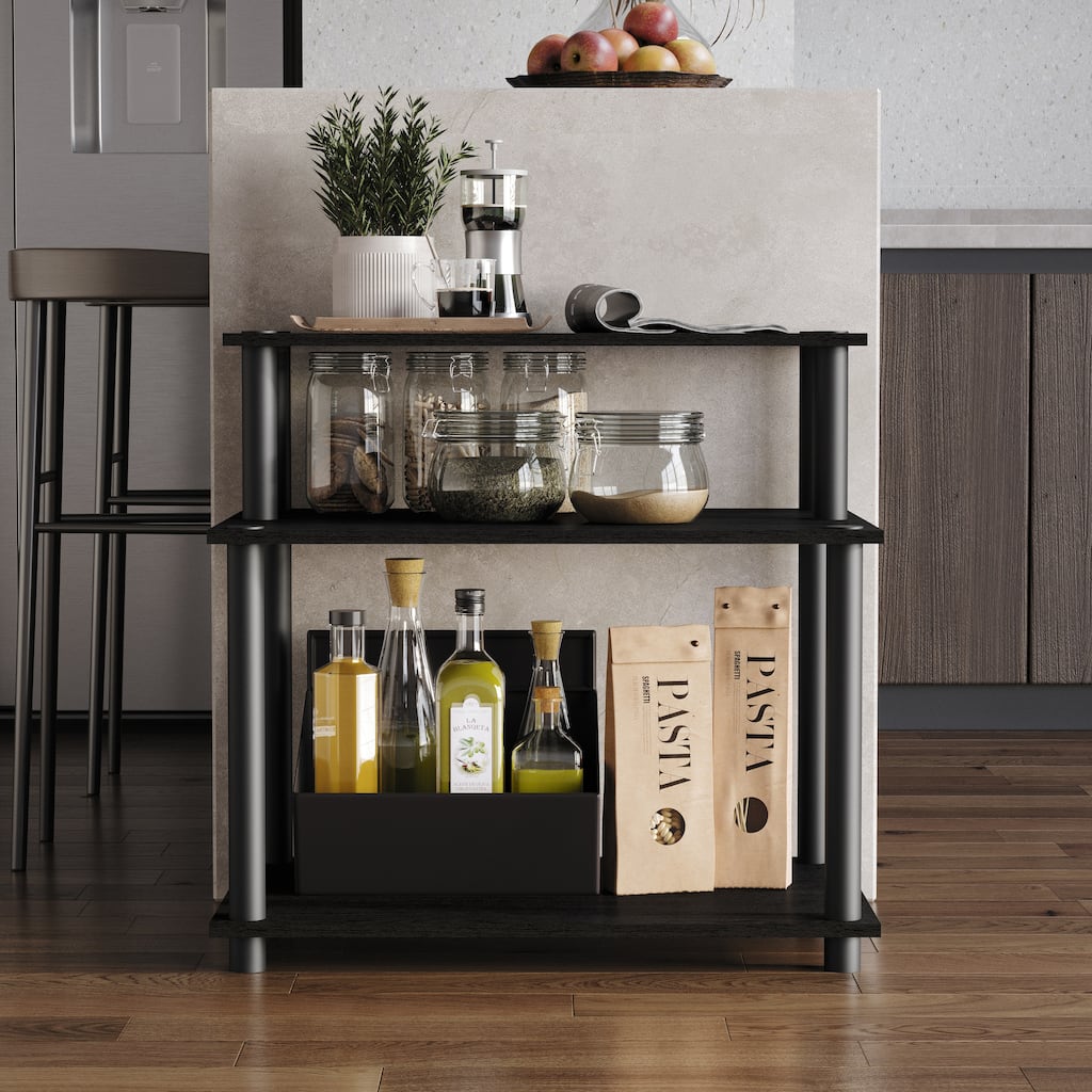 CraftPorch Mid Century 3-Tier Multipurpose Shelf