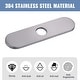preview thumbnail 29 of 30, WOWOW Stainless Steel Kitchen Sink Faucet Hole Cover Deck Plate