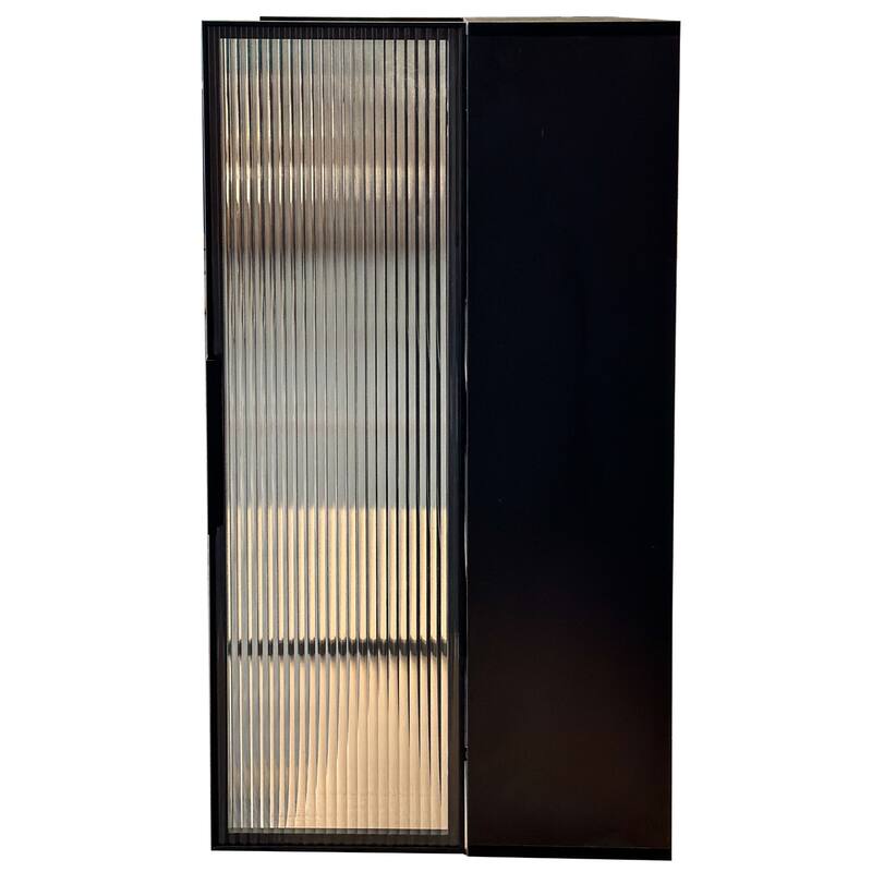 Wall Mounted Kitchen Storage Cabinet With Glass Door, Glass Kitchen Wall Storage Cabinet