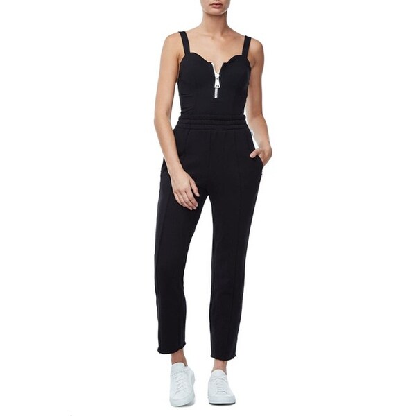 Good American Good Sweats The High Waist Sweatpants, Black, 1. Opens flyout.