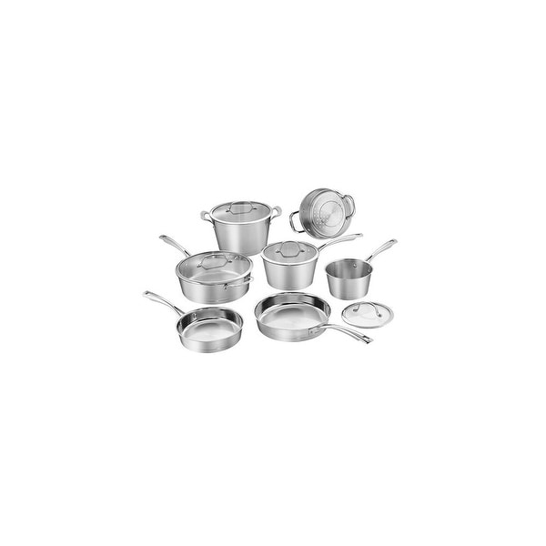 "Cuisinart 11Pc Conical Induction SS Set Conical Induction SS Set Cookware"