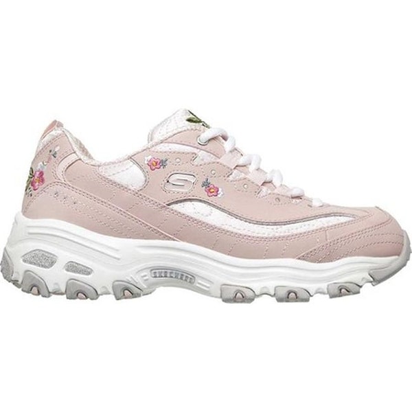 skechers d lites bright blossoms wide