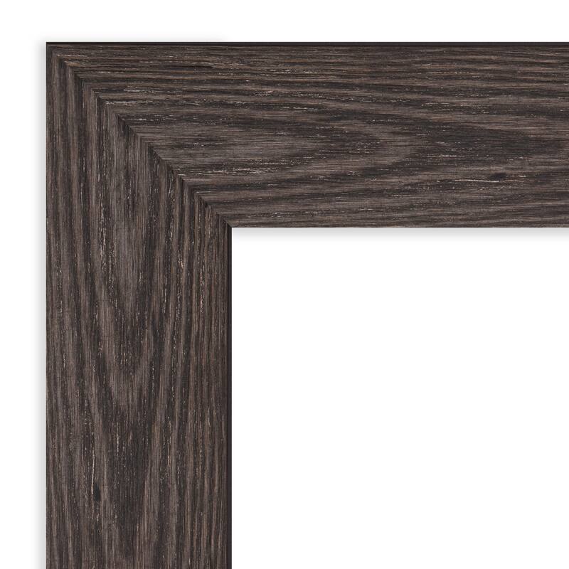 Bridge Black Wood Framed Grey Corkboard Bulletin Board