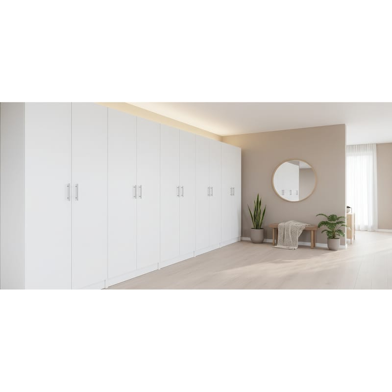 Modex Multi-Purpose Utility Storage Cabinet (5-Piece Set) - W 157.5″ × D 15.7″ × H 70.9″