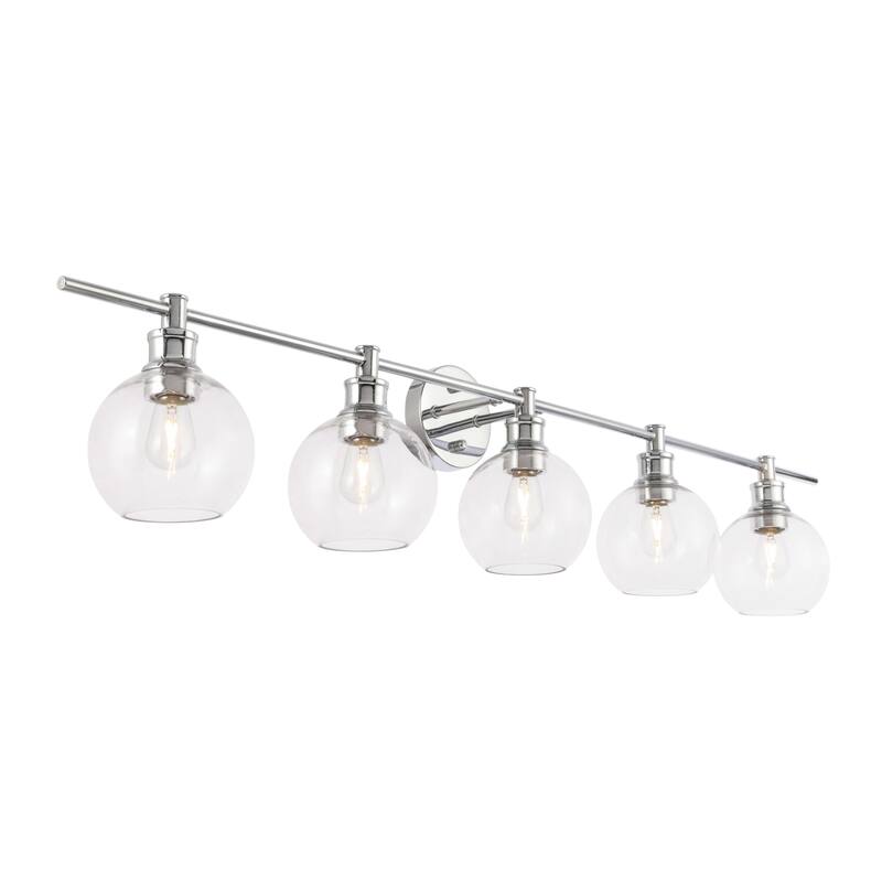 Elegant Lighting Collier 5 Light 47" Wide Bathroom Vanity Light with