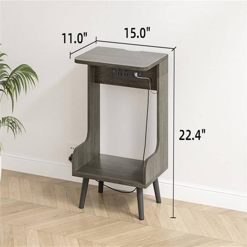 NightStands Set of 2 with Charging Station
