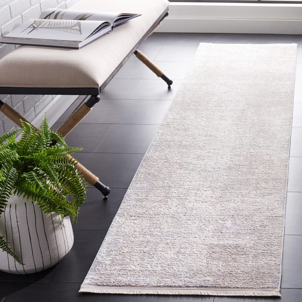 SAFAVIEH Marmara Briony Modern Abstract Rug - Grey/Beige Blue - 2' x 8'