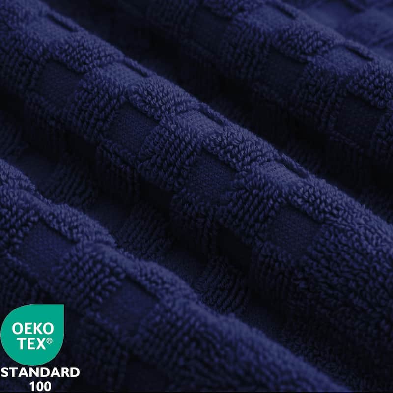 Feather and Stitch NY 650 GSM Premium Cotton 6 Piece Towel Set Super Absorbent Quick Dry Spa Quality