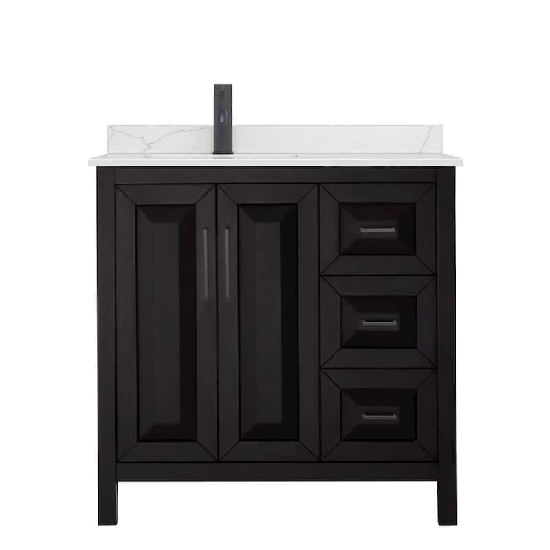Wyndham Collection WCV252536S-QTZ-UNSMXX Daria 36" Free Standing