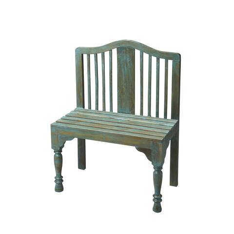 Butler Transitional 42" Height Heritage Finish Solid Wood Bench