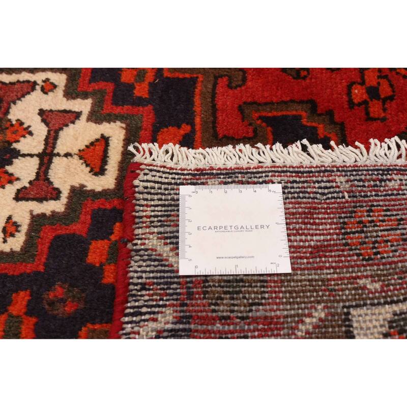 ECARPETGALLERY Hand-knotted Andelz Red Wool Rug - 3'5 x 4'6