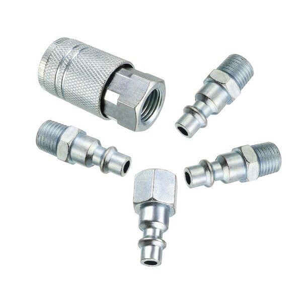 Zinc Coupler Quick Connect Coupler Set Air Compressor Hose 4 Pack